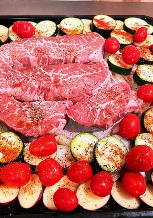 ステーキ&焼き野菜イタリアン風-レシピのメイン写真