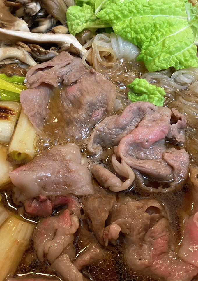飛騨牛と飛騨ネギのすき焼き-レシピのメイン写真