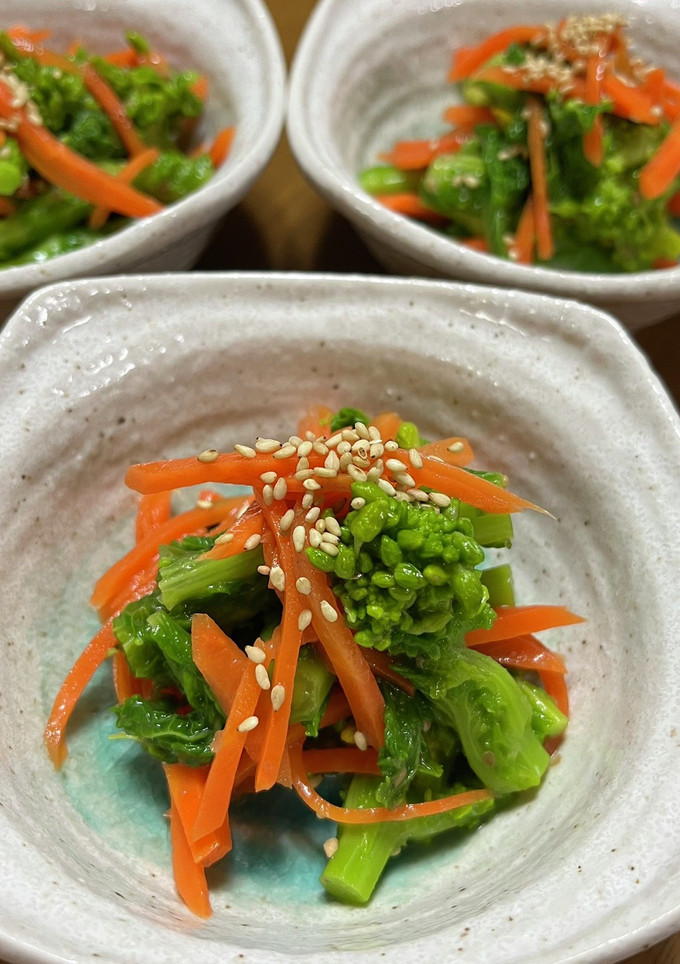 簡単！菜の花のゴマだれ和え-レシピのメイン写真