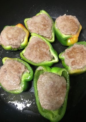 簡単ピーマン肉詰め(久高家)-レシピのメイン写真