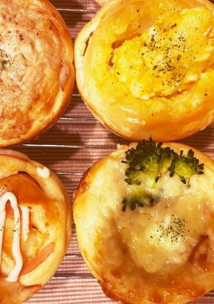 イングリッシュマフィン型で惣菜パン-レシピのメイン写真