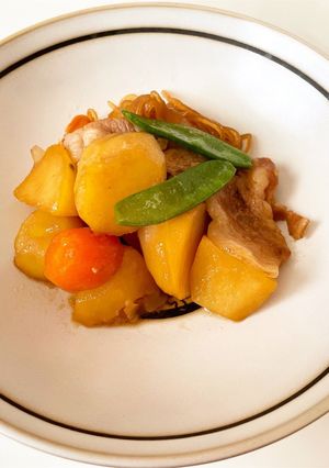 豚バラ肉で簡単美味しい肉じゃが-レシピのメイン写真