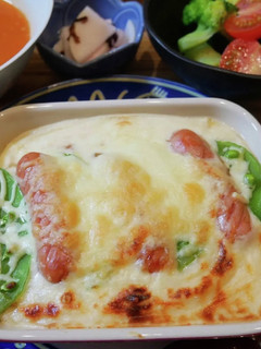 餅ホワイトソースのグラタン-レシピのメイン写真