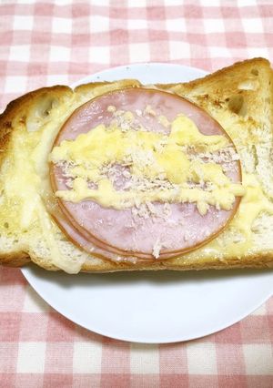 揚げないハムカツトースト-レシピのメイン写真