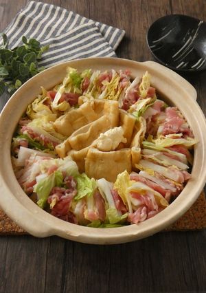 白菜と豚肉の味噌バター鍋-レシピのメイン写真