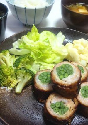 食感を楽しむ、豚肉の味噌漬け生姜巻き-レシピのメイン写真