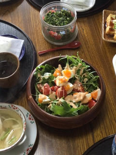 ルッコラと水菜のサラダ-レシピのメイン写真