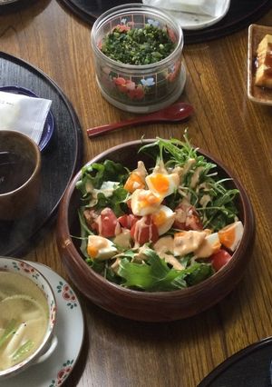 ルッコラと水菜のサラダ-レシピのメイン写真
