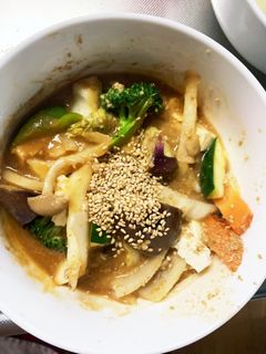 レンジ肉無豆腐きな粉生姜焼味野菜炒め-レシピのメイン写真