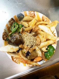 きな粉味噌ケチャ味豚こま大根青椒肉絲風-レシピのメイン写真