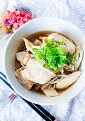 年末はコレ！鶏キノコ蕎麦-レシピのメイン写真