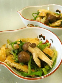 芹、油揚げ、きのこのおひたし-レシピのメイン写真