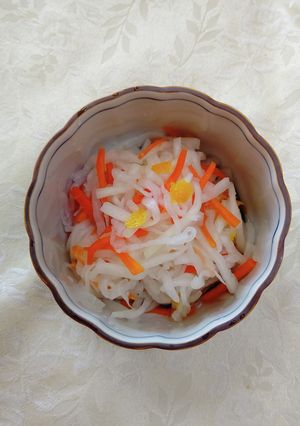 優しいお味の紅白なます柚子皮入り♬-レシピのメイン写真
