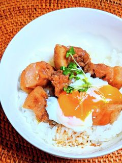 トロトロ温玉角煮丼-レシピのメイン写真