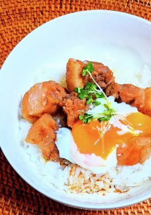 トロトロ温玉角煮丼-レシピのメイン写真