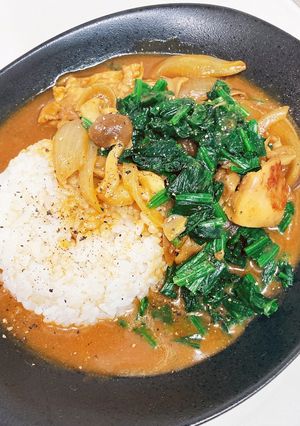 きのことほうれん草のチキンカレー-レシピのメイン写真