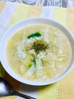 あっさり♪白菜の白味噌リゾット-レシピのメイン写真
