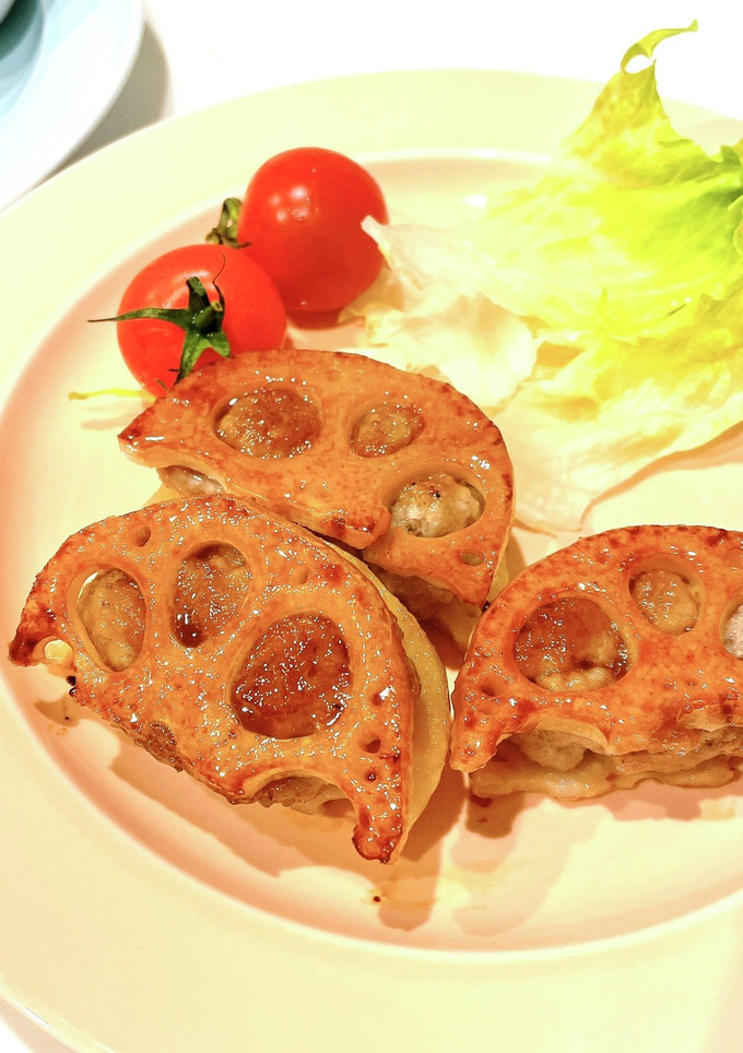 照り焼き味★れんこんの挟みハンバーグ-レシピのメイン写真