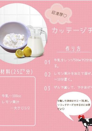 超濃厚♡カッテージチーズ-レシピのメイン写真
