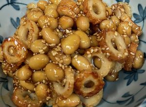 ちくわと水煮大豆の甘辛炒めがたまらん➰♪-レシピのメイン写真