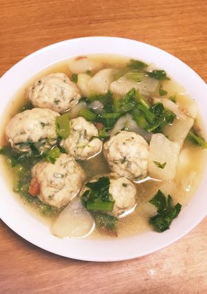 大根と鶏団子の梅煮込みスープ-レシピのメイン写真