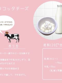 手作りリコッタチーズ-レシピのメイン写真