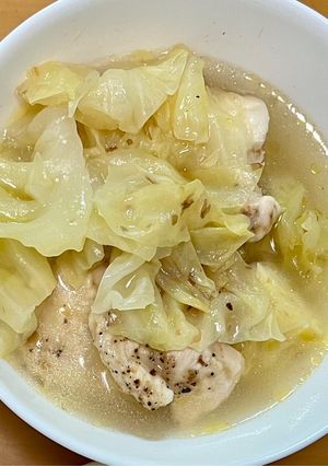 鶏むねとキャベツのヘルシー鍋-レシピのメイン写真