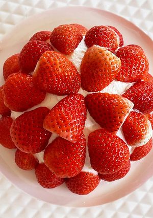 簡単♪いちごのドームケーキ♡ズコット-レシピのメイン写真
