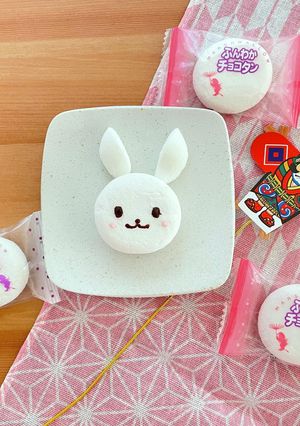 チョコ入りマシュマロの卯年デコ-レシピのメイン写真
