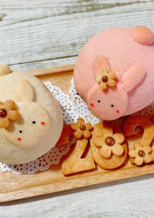干支メロンパン♡うさぎ-レシピのメイン写真