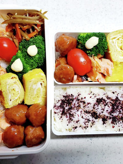 ☆中学生息子と私のお弁当☆-レシピのメイン写真