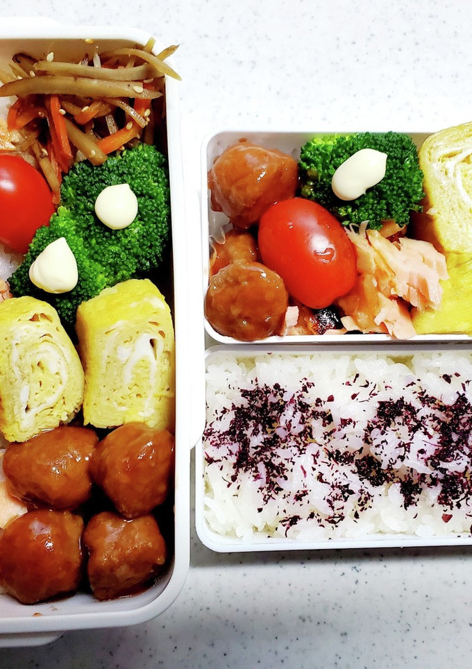 ☆中学生息子と私のお弁当☆-レシピのメイン写真