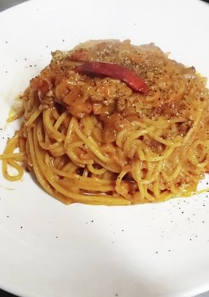 ラグーソースパスタ〜リゾッタータ仕上げ-レシピのメイン写真