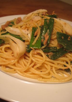 葉玉ねぎとツナの和風パスタ♪-レシピのメイン写真