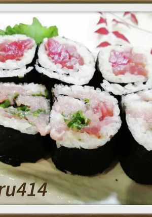 巻きすいらずの中巻ハーフ　ねぎとろ　鉄火-レシピのメイン写真