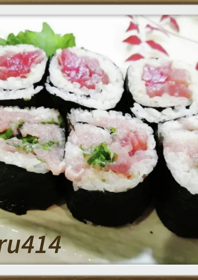 巻きすいらずの中巻ハーフ　ねぎとろ　鉄火-レシピのメイン写真