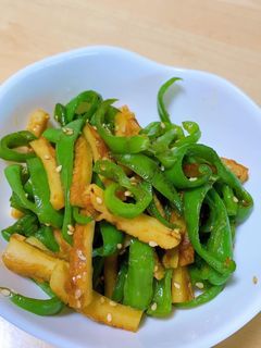 ピーマンとちくわのカレーきんぴら-レシピのメイン写真