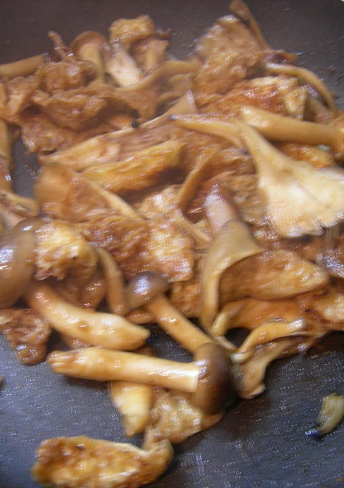 油揚げときのこの味噌炒め-レシピのメイン写真