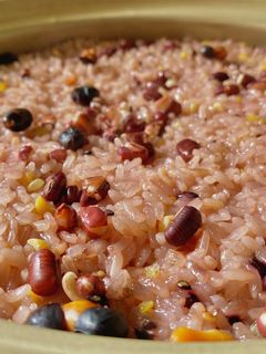 【土鍋】雑穀米入りのお赤飯-レシピのメイン写真