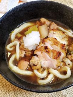 鶏肉で!うま味たっぷり鴨南蛮風うどん-レシピのメイン写真