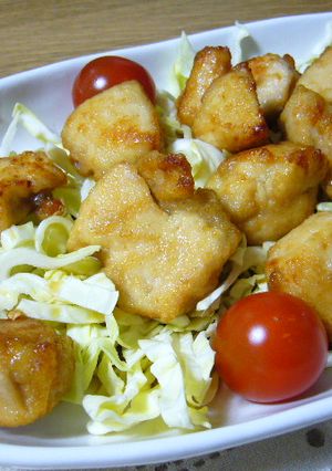 野菜もすすむ♪鶏唐揚げの甘酢がけ-レシピのメイン写真