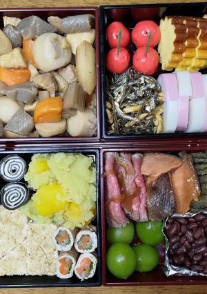 ２０２３おせち重箱-レシピのメイン写真