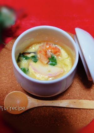 おせちの残りでレンチン茶碗蒸し-レシピのメイン写真