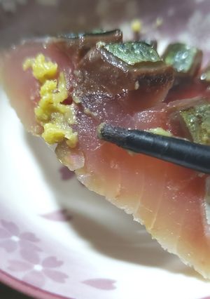 塩サバの炙り刺身-レシピのメイン写真