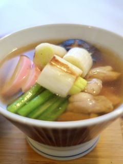 【和風だし】焼き葱と鶏肉のお雑煮-レシピのメイン写真