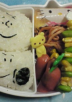 キャラ弁☆スヌーピーとチャーリーブラウン-レシピのメイン写真