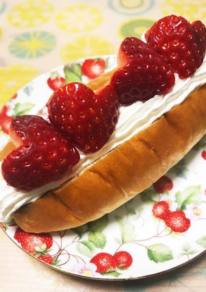 めちゃうまっ！包まないいちご大福パン-レシピのメイン写真