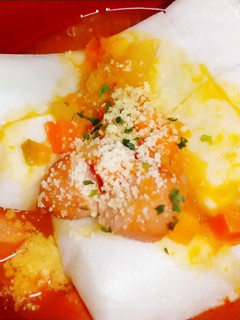 ♪洋風トマトスープで作ったお雑煮♪-レシピのメイン写真
