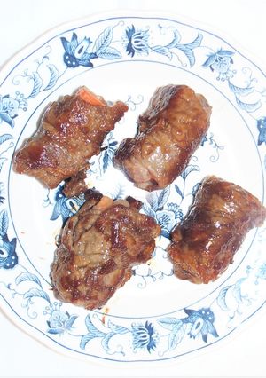 ごぼうと人参の牛肉巻き-レシピのメイン写真