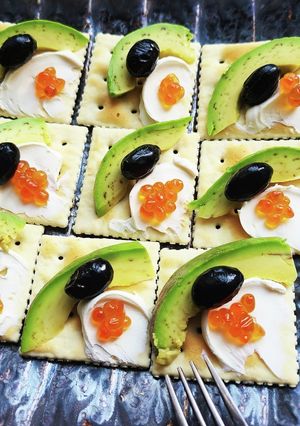 アボカドいくらクリームチーズクラッカー!-レシピのメイン写真